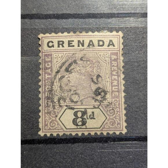 Other - Grenada 1895, 8d, Stamp Victoria rare cancel